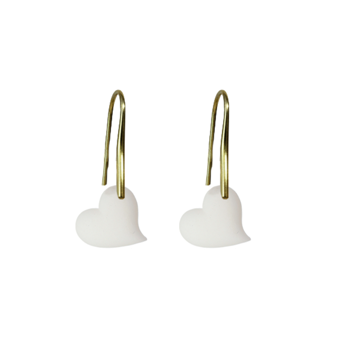 Boucles d’oreilles Cœur Torsadé  - Bijou en Lait Maternel