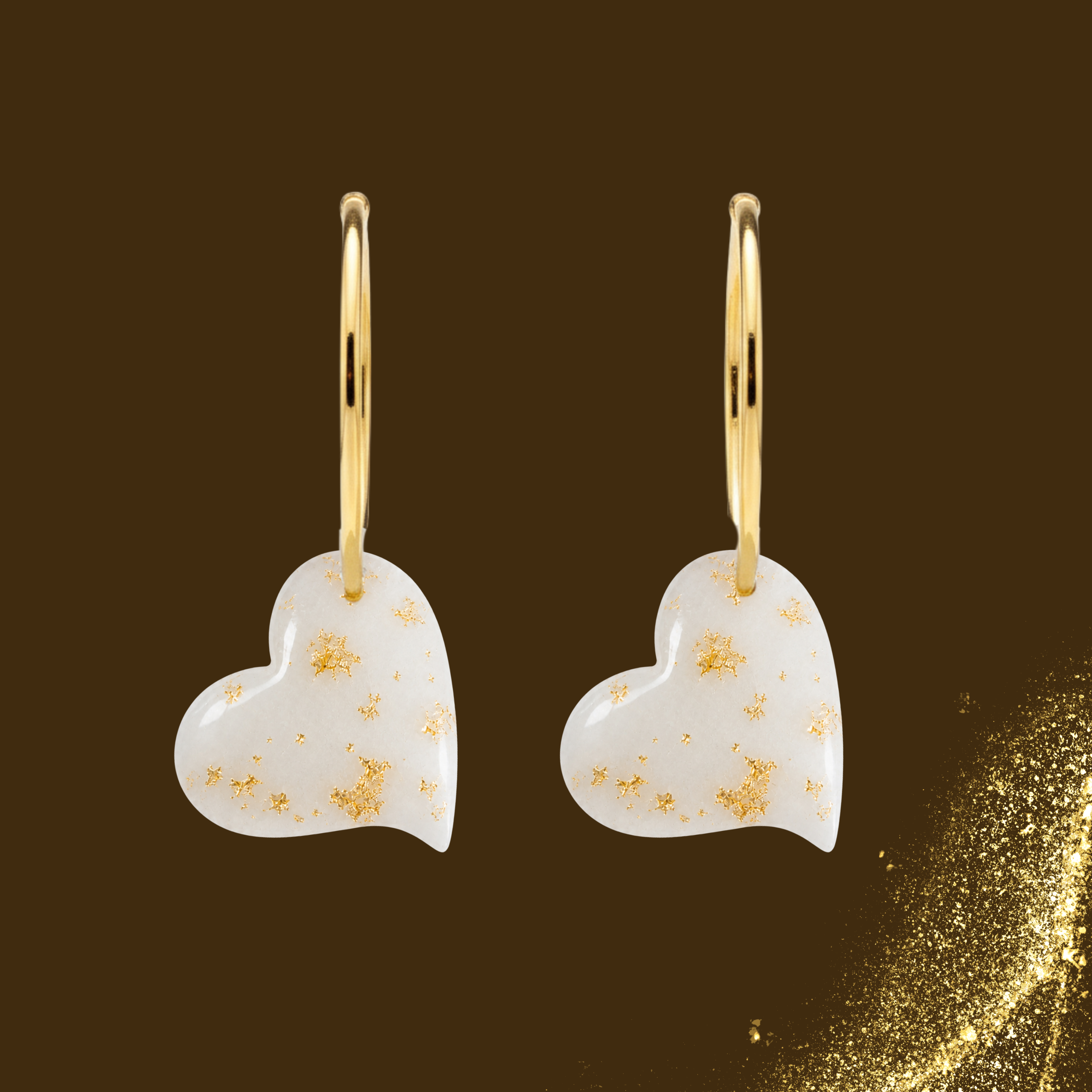 Additional Earrings with Gold Leaf – Kit not included